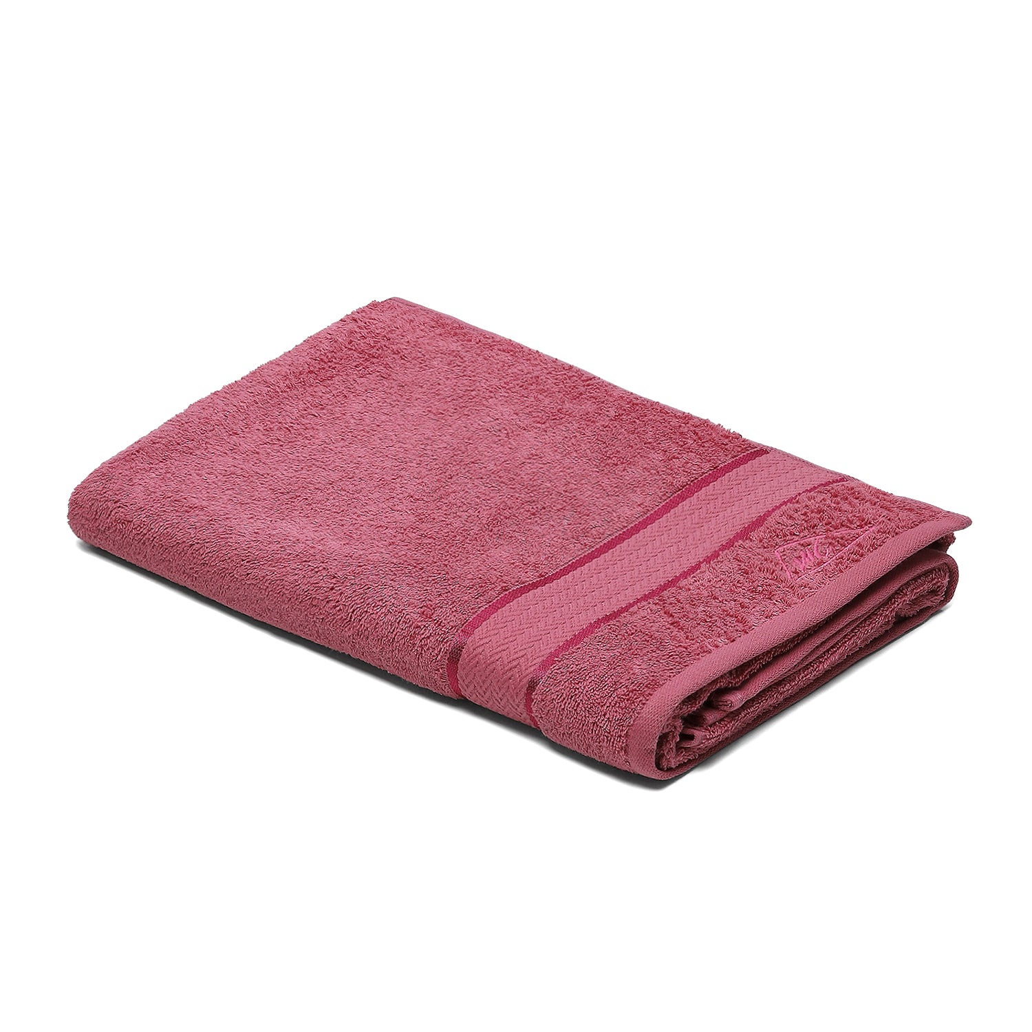 Pink Cotton 450 GSM Bath Towel