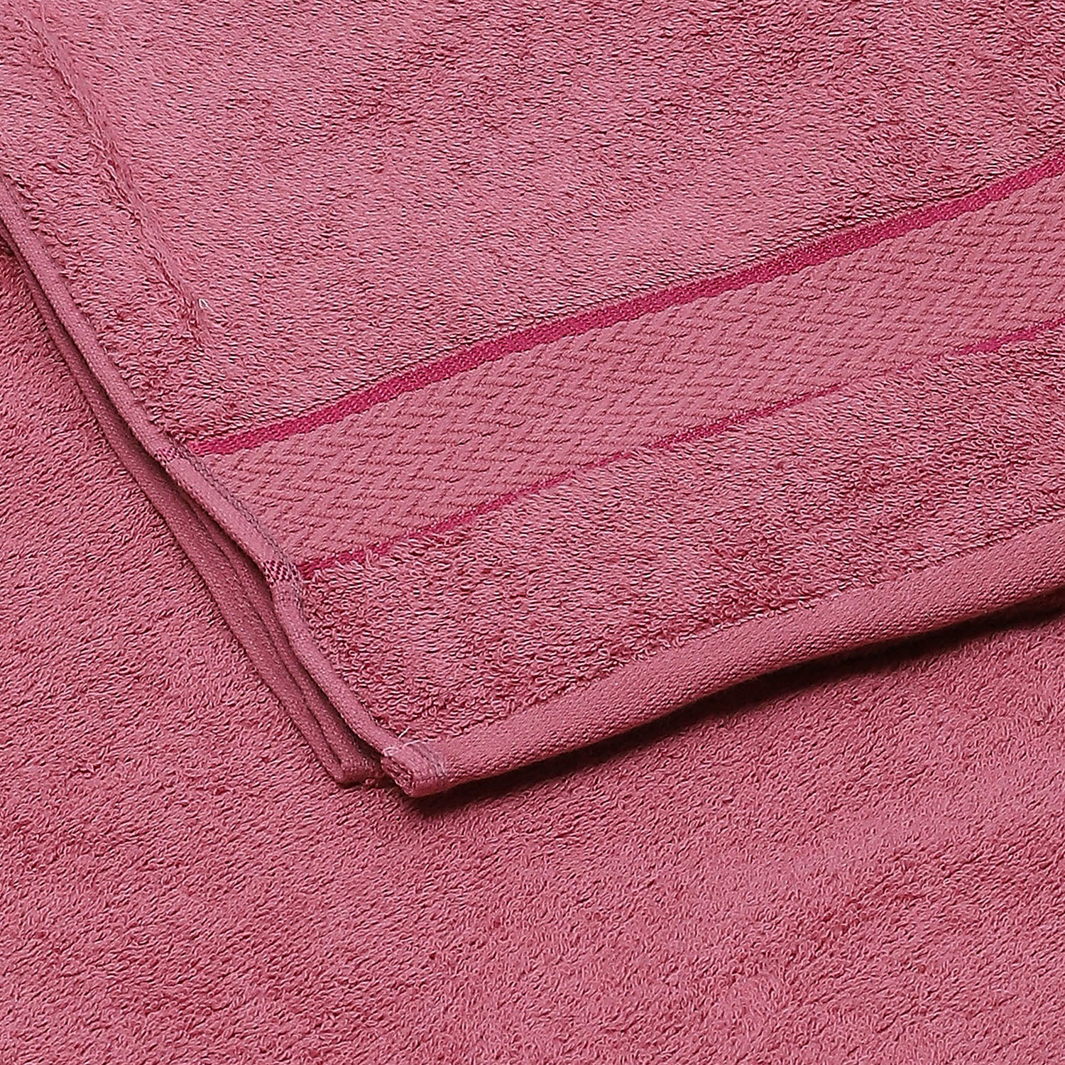 Pink Cotton 450 GSM Bath Towel