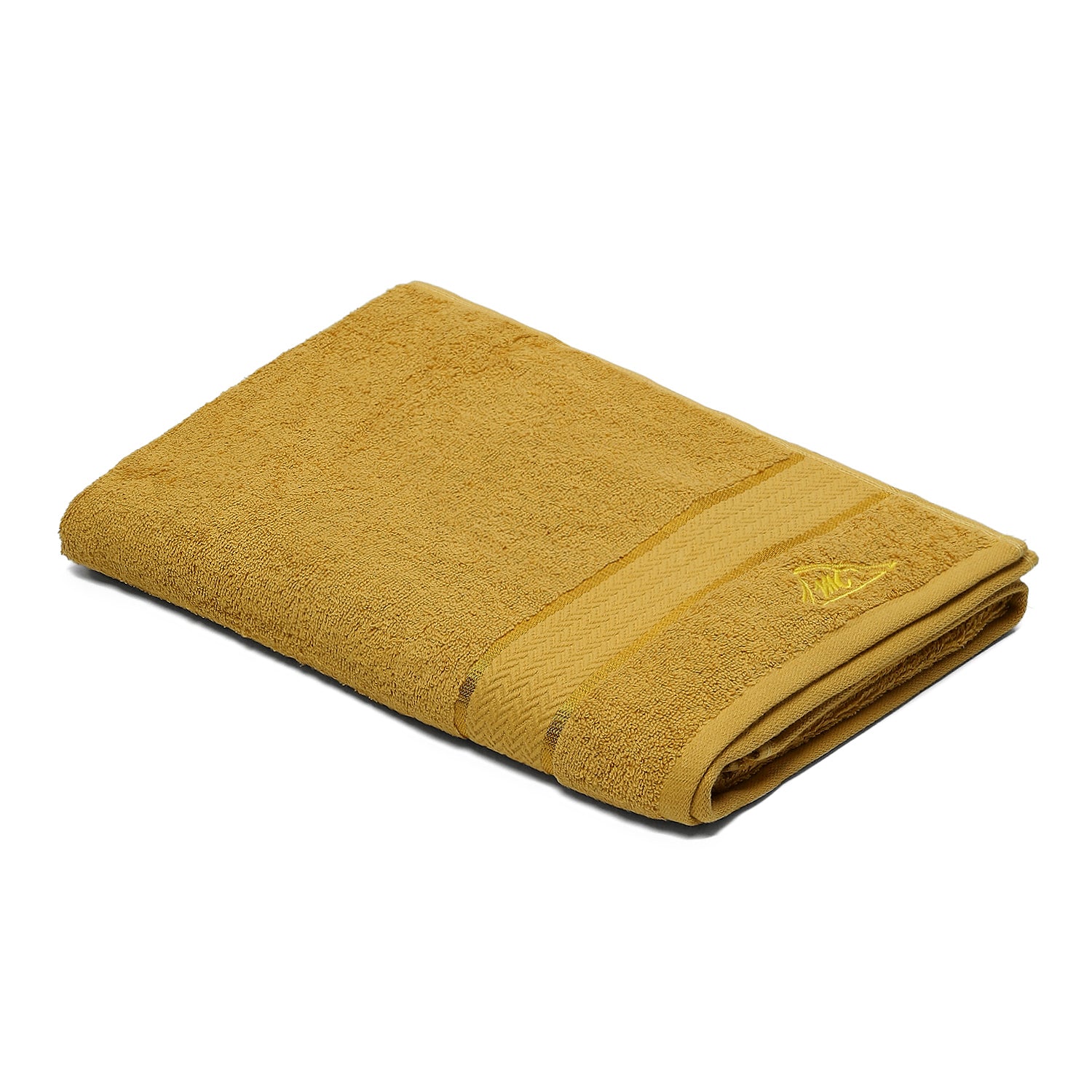 Yellow Cotton 450 GSM Bath Towel