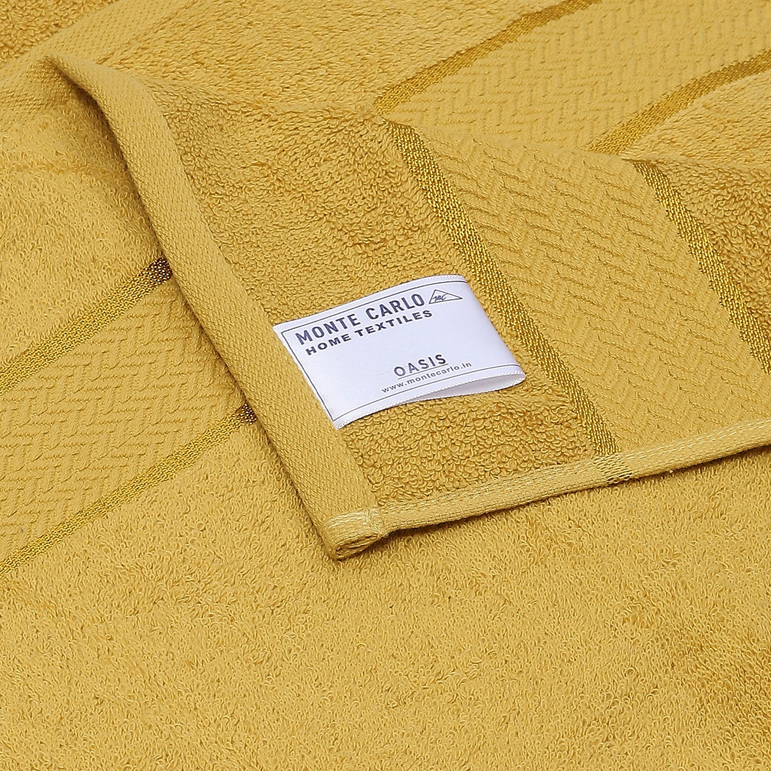 Yellow Cotton 450 GSM Bath Towel