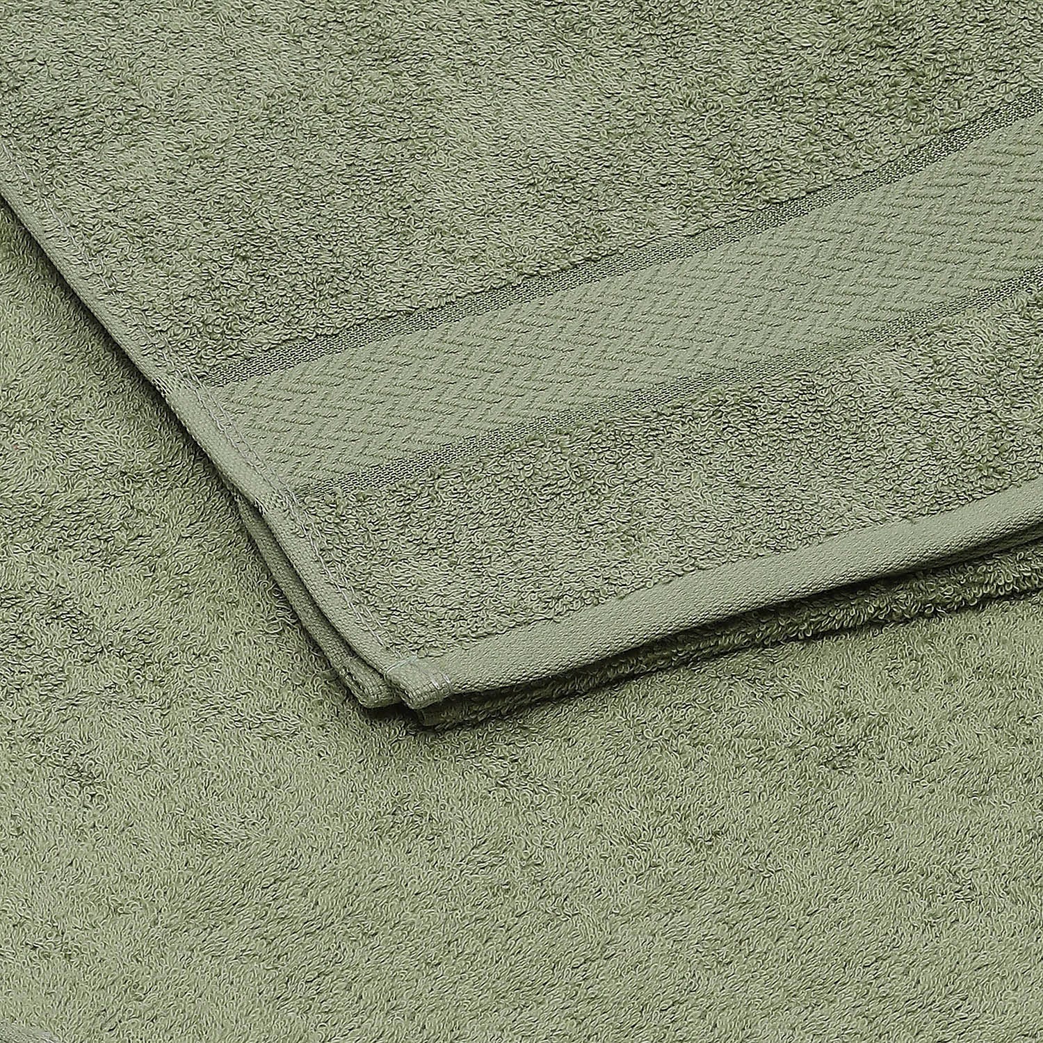 Olive Cotton 450 GSM Bath Towel