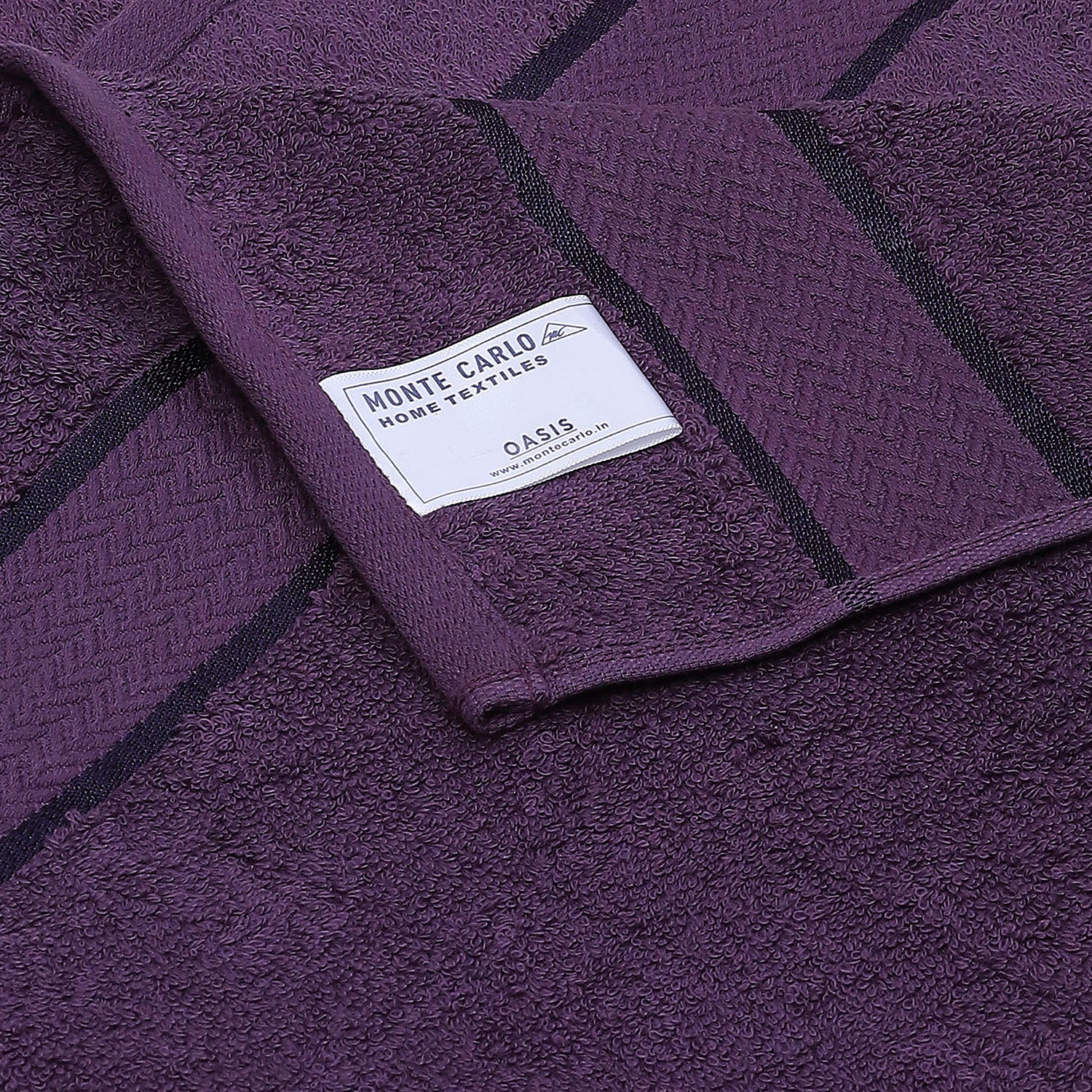 Purple Cotton 450 GSM Bath Towel