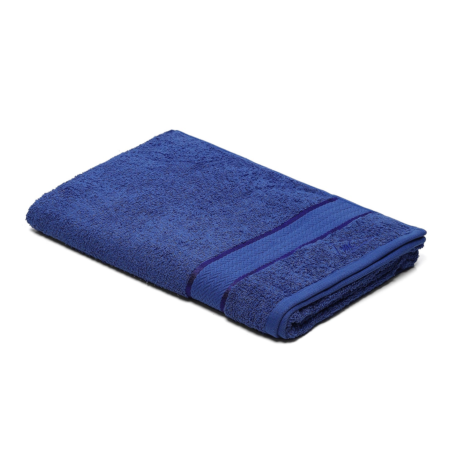 Blue Cotton 450 GSM Bath Towel