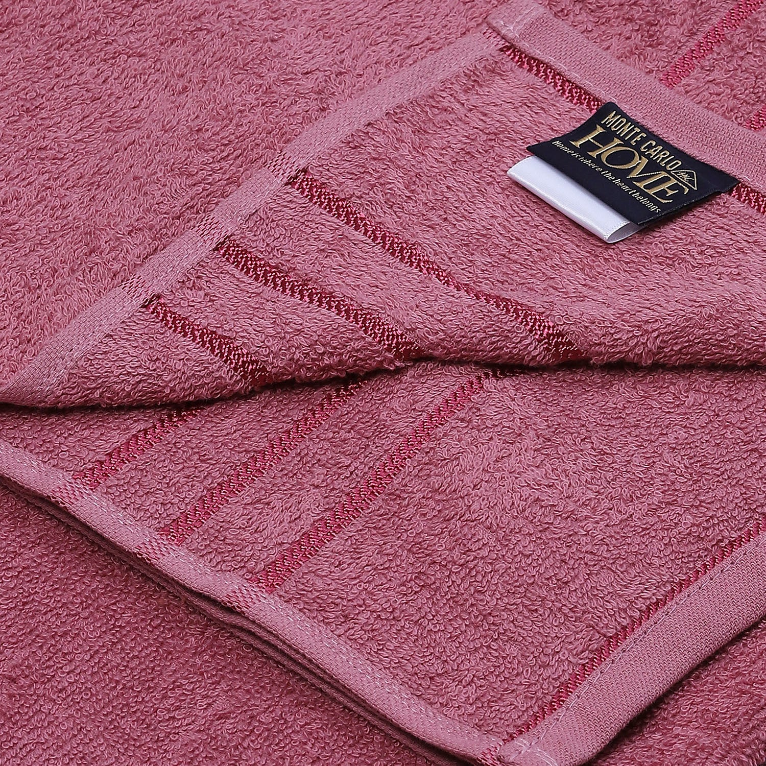 Pink Cotton 350 GSM Bath Towel