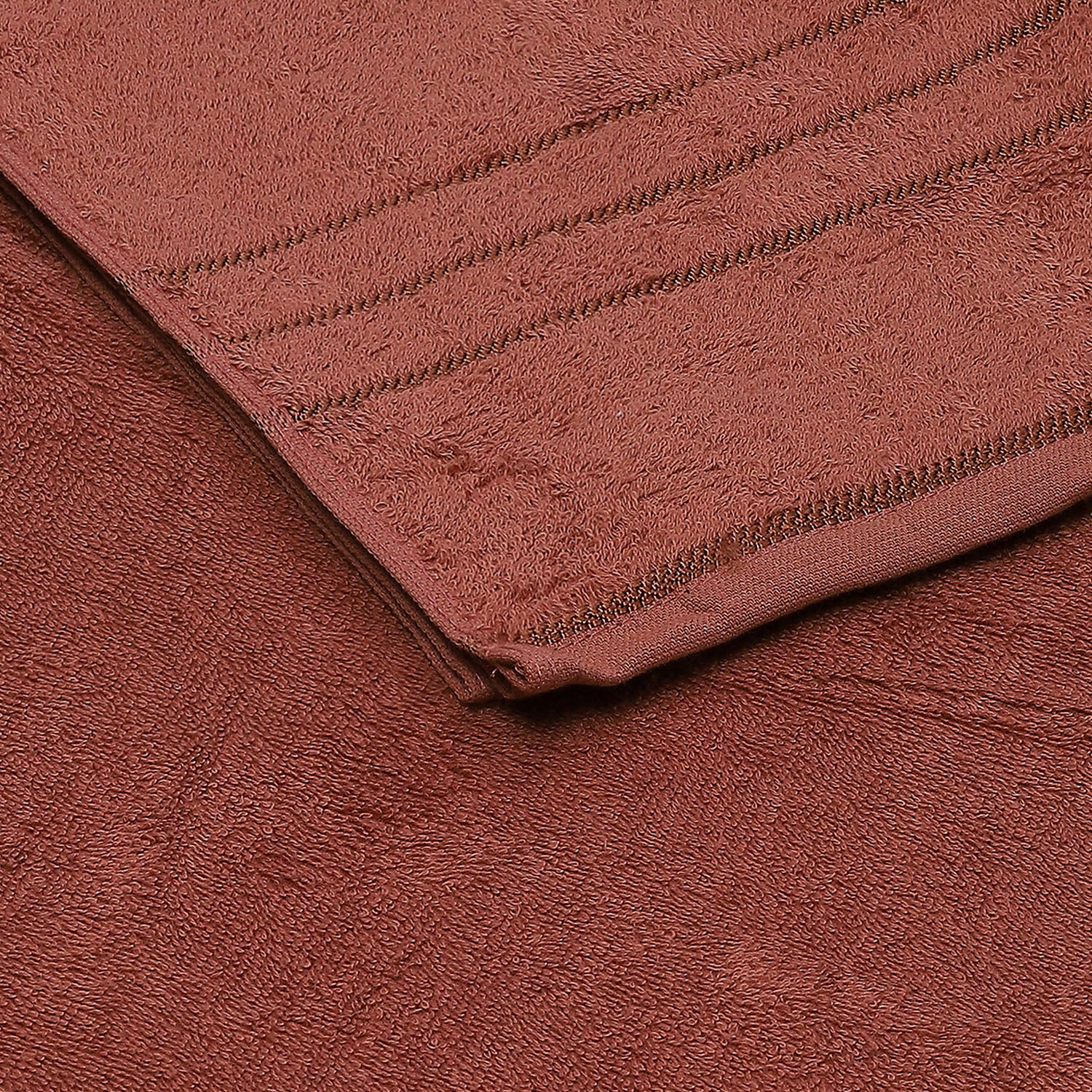 Brown Cotton 350 GSM Bath Towel