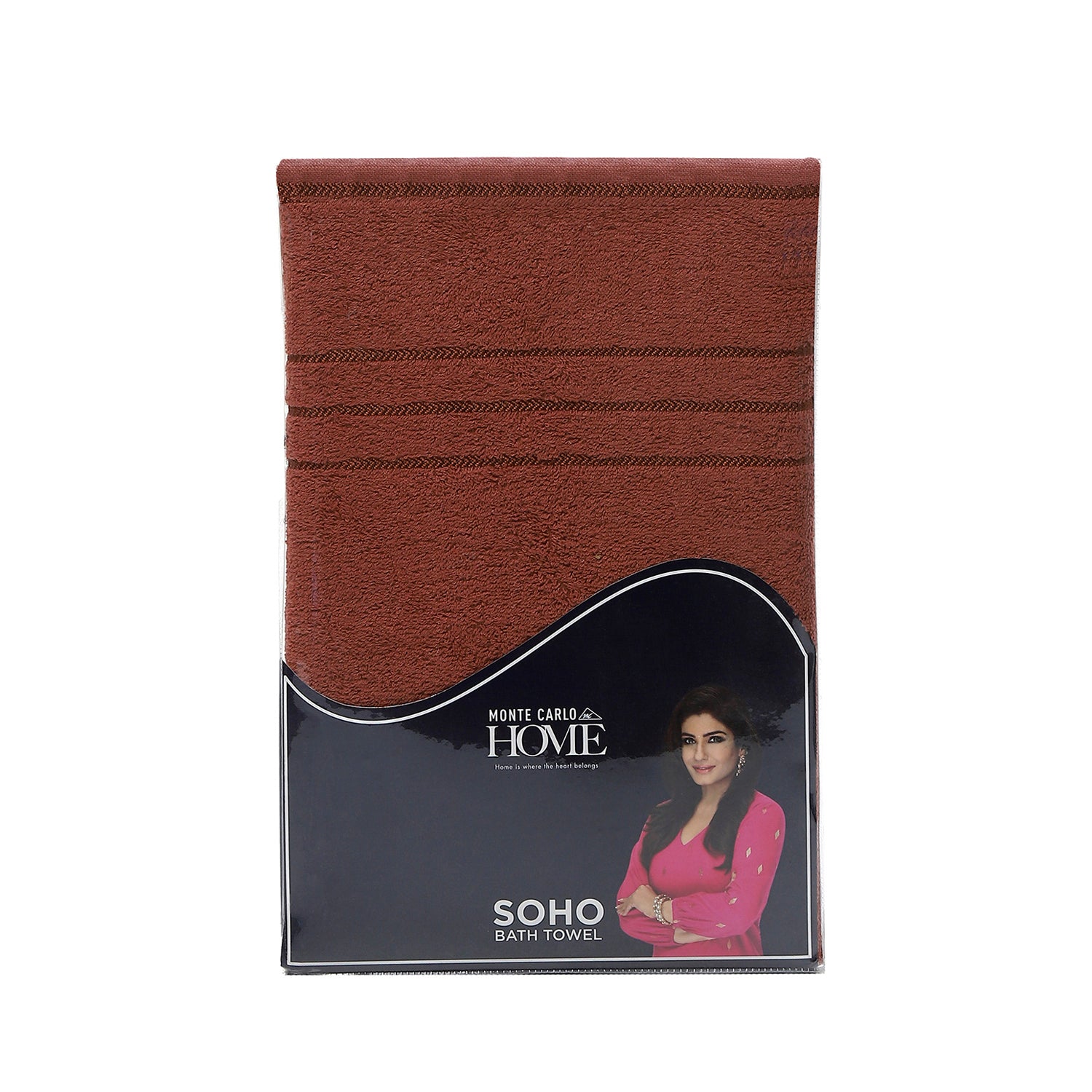 Brown Cotton 350 GSM Bath Towel