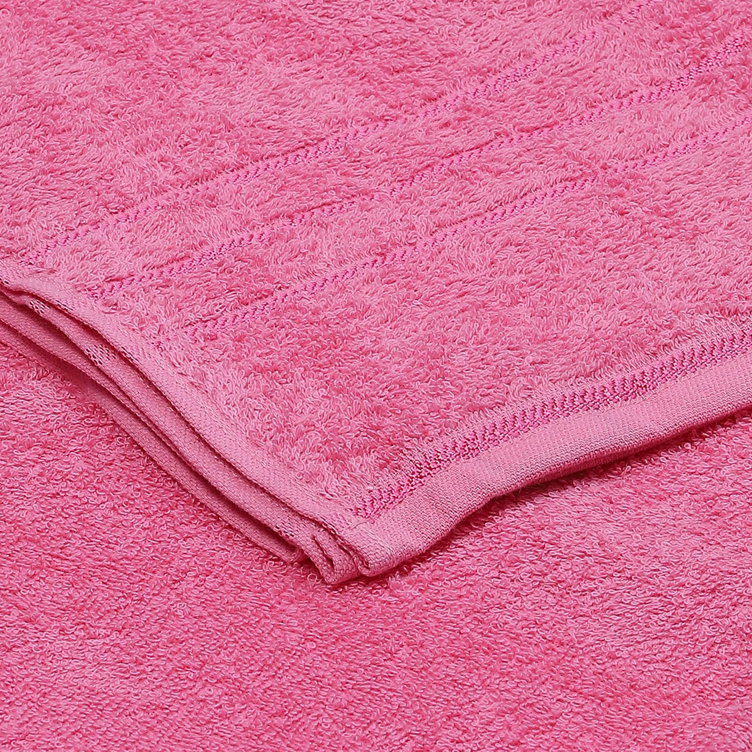 Pink Cotton 350 GSM Bath Towel