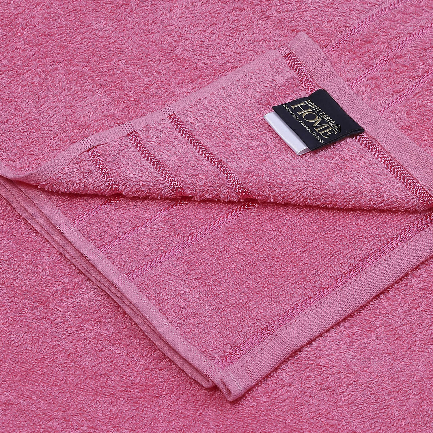 Pink Cotton 350 GSM Bath Towel