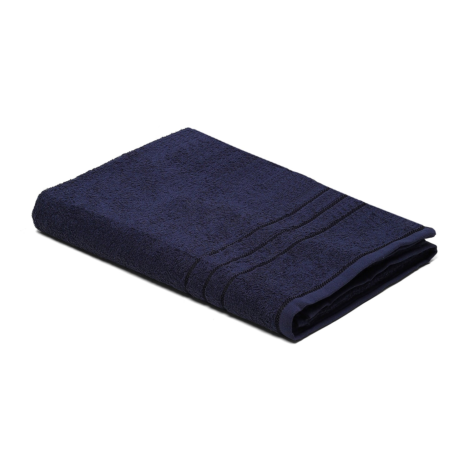 Navy Blue Cotton 350 GSM Bath Towel