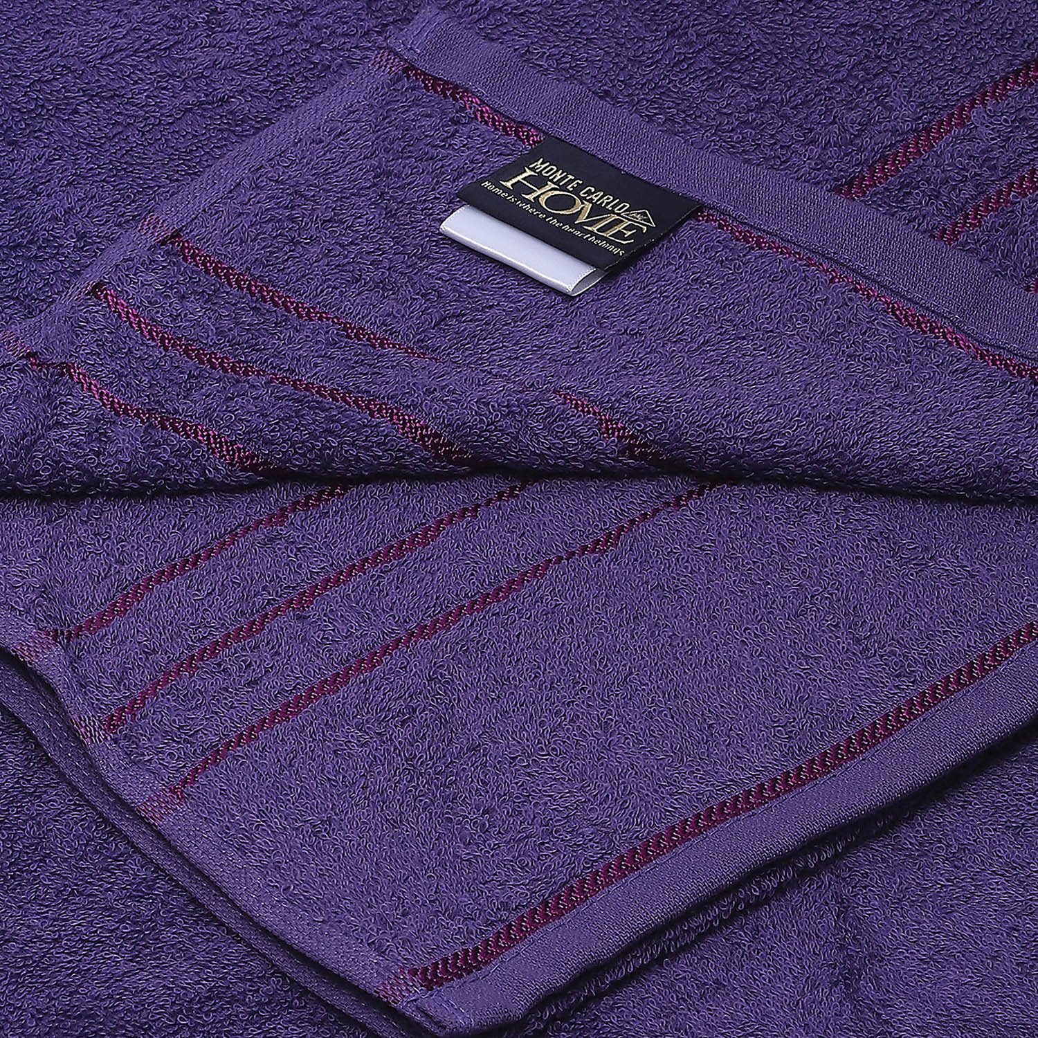 Purple Cotton 350 GSM Bath Towel