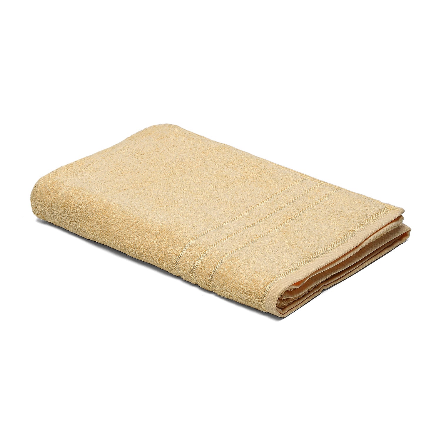 Yellow Cotton 350 GSM Bath Towel