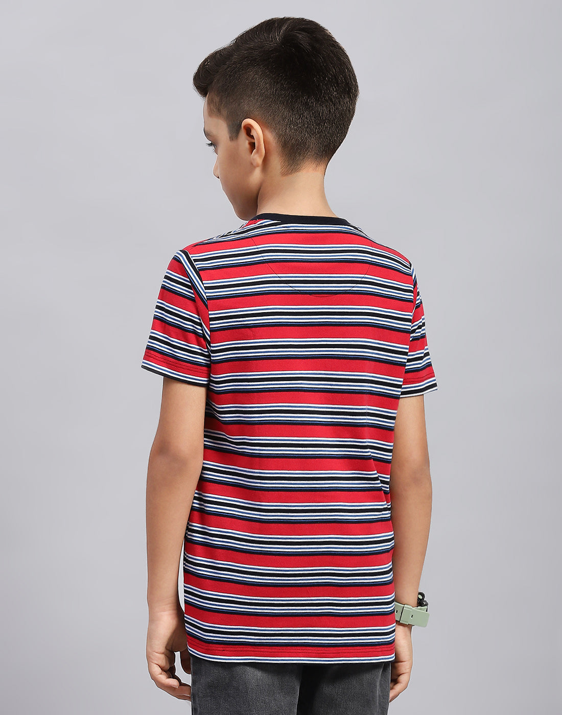 Boys Multi Color Printed Round Neck Half Sleeve T-Shirt (Pack of 3)