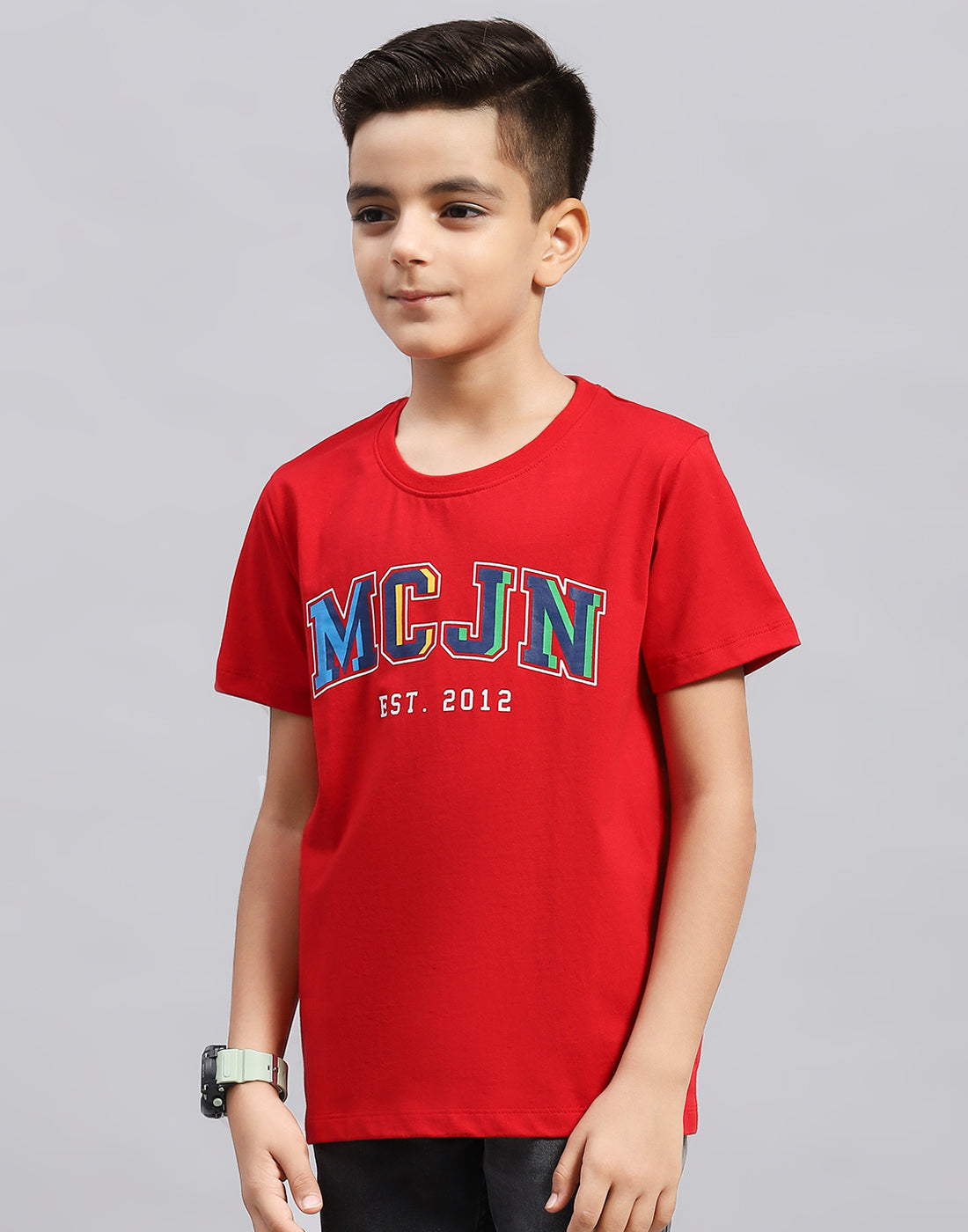 Boys Multi Color Printed Round Neck Half Sleeve T-Shirt (Pack of 3)