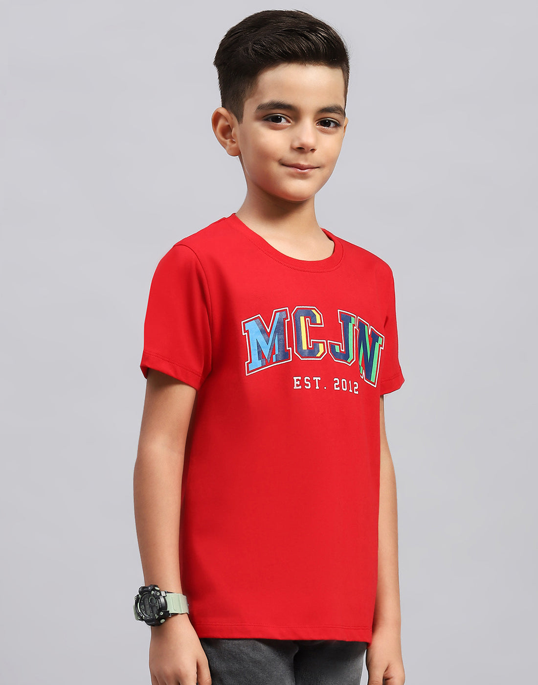 Boys Multi Color Printed Round Neck Half Sleeve T-Shirt (Pack of 3)