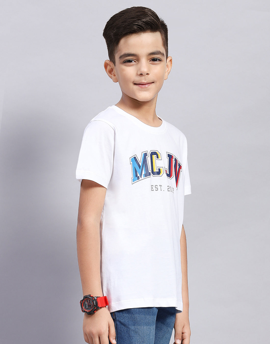 Boys Multi Color Printed Round Neck Half Sleeve T-Shirt (Pack of 3)