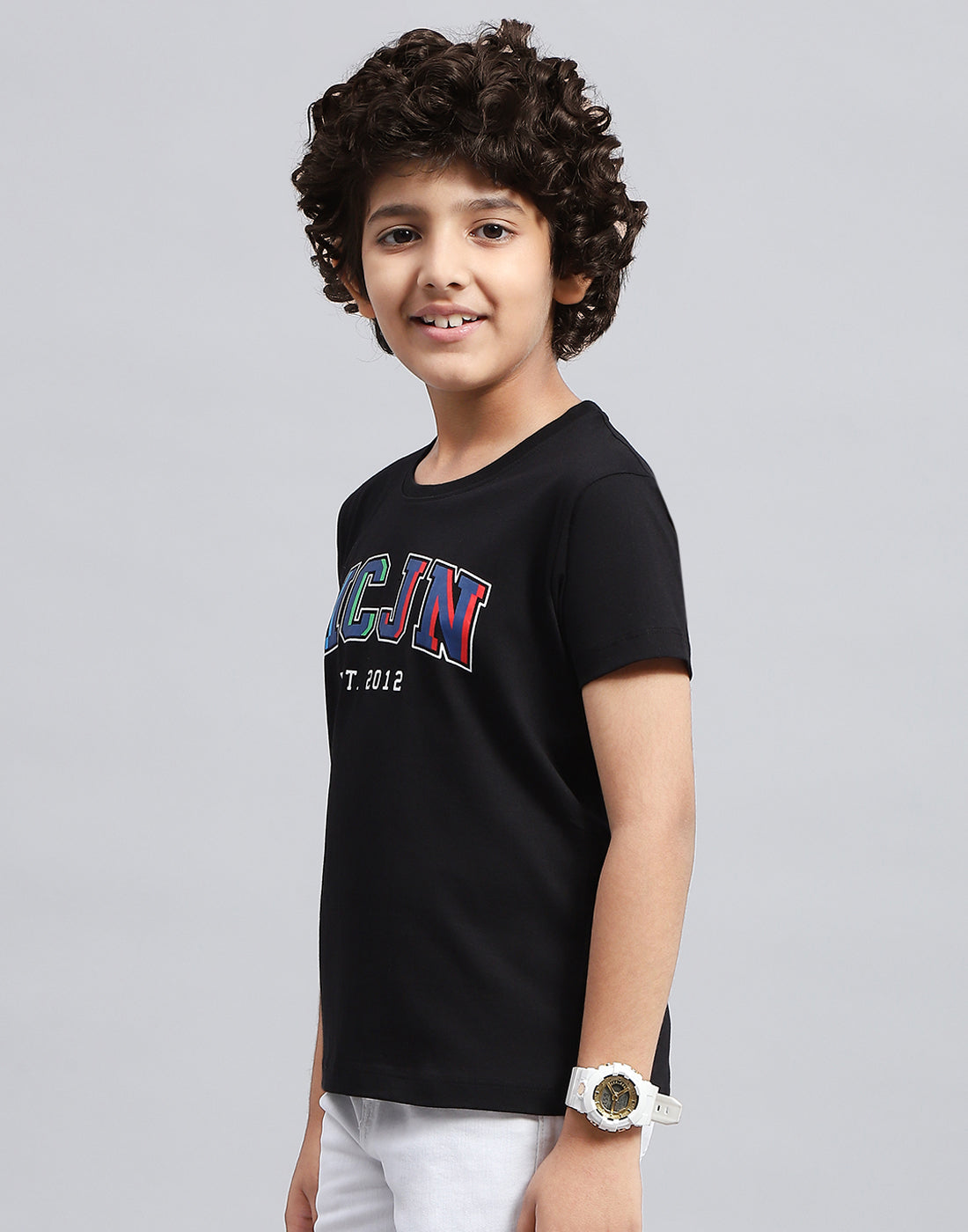 Boys Multicolor Stripe Round Neck Half Sleeve T-Shirt (Pack of 3)