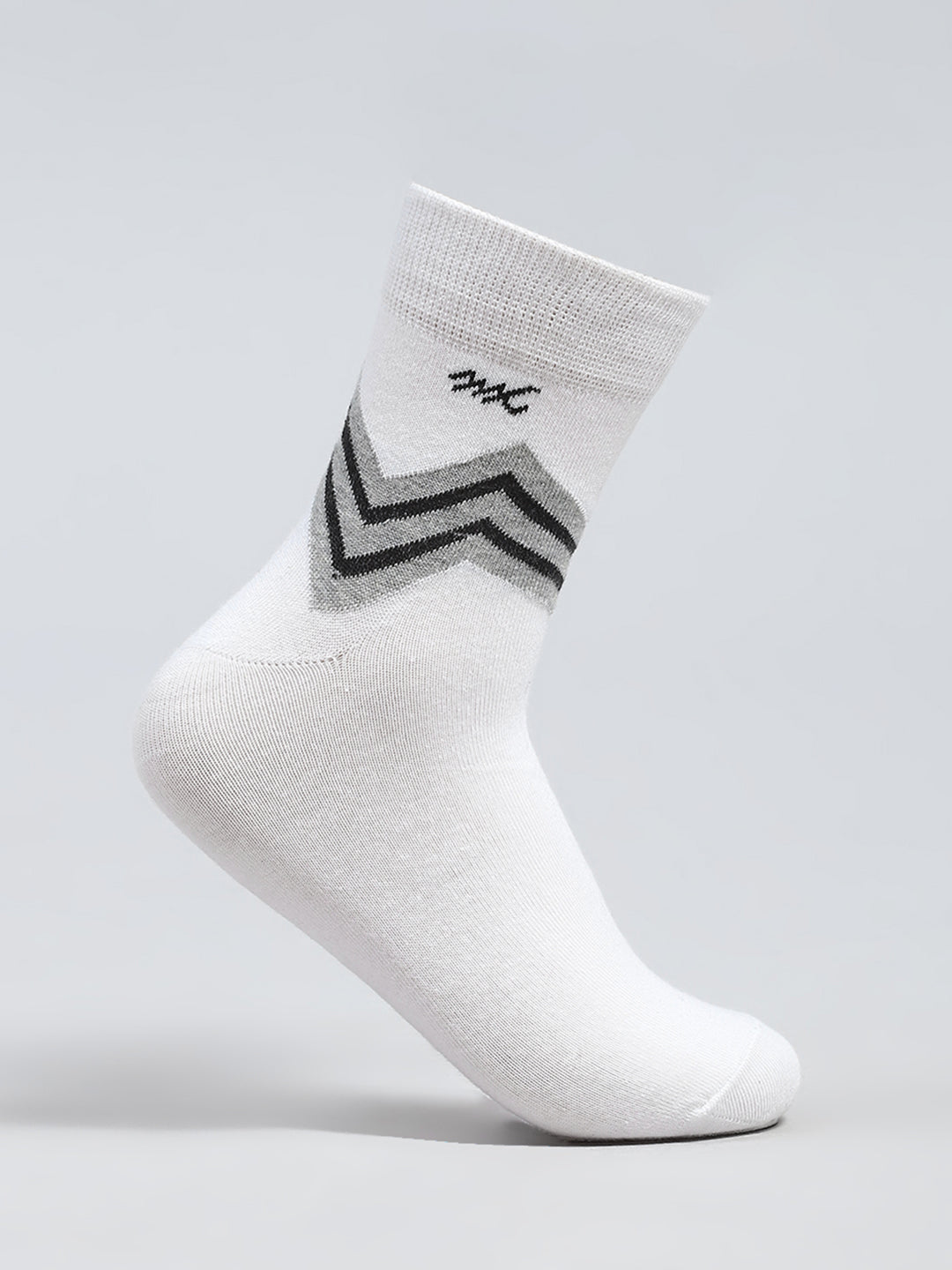 Men Cotton Self Design Mid Calf Length Socks (Pack of 3)