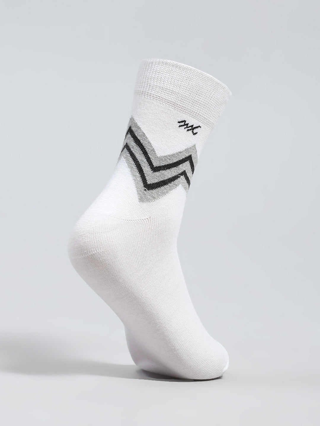 Men Cotton Self Design Mid Calf Length Socks (Pack of 3)