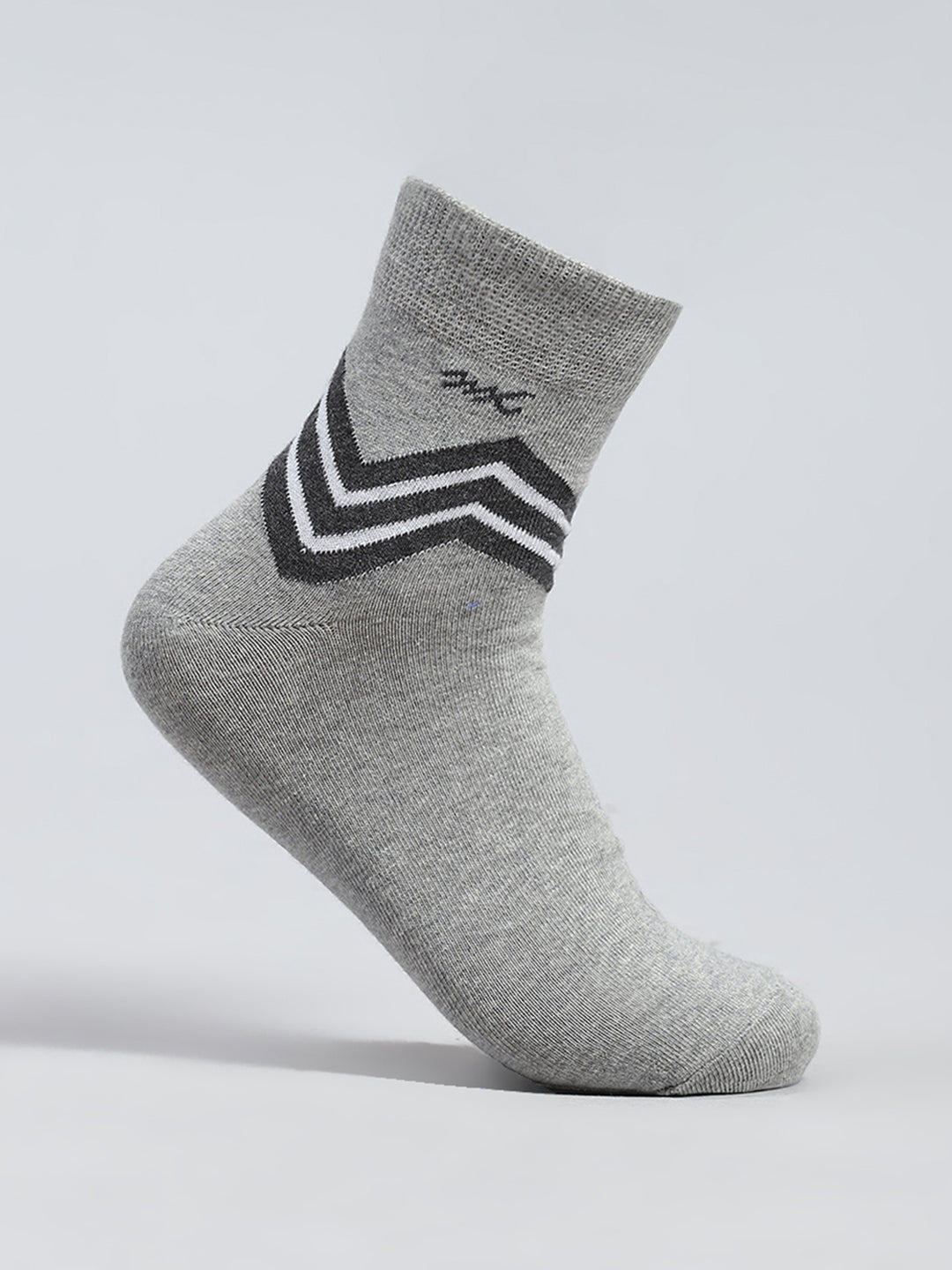 Men Cotton Self Design Mid Calf Length Socks (Pack of 3)