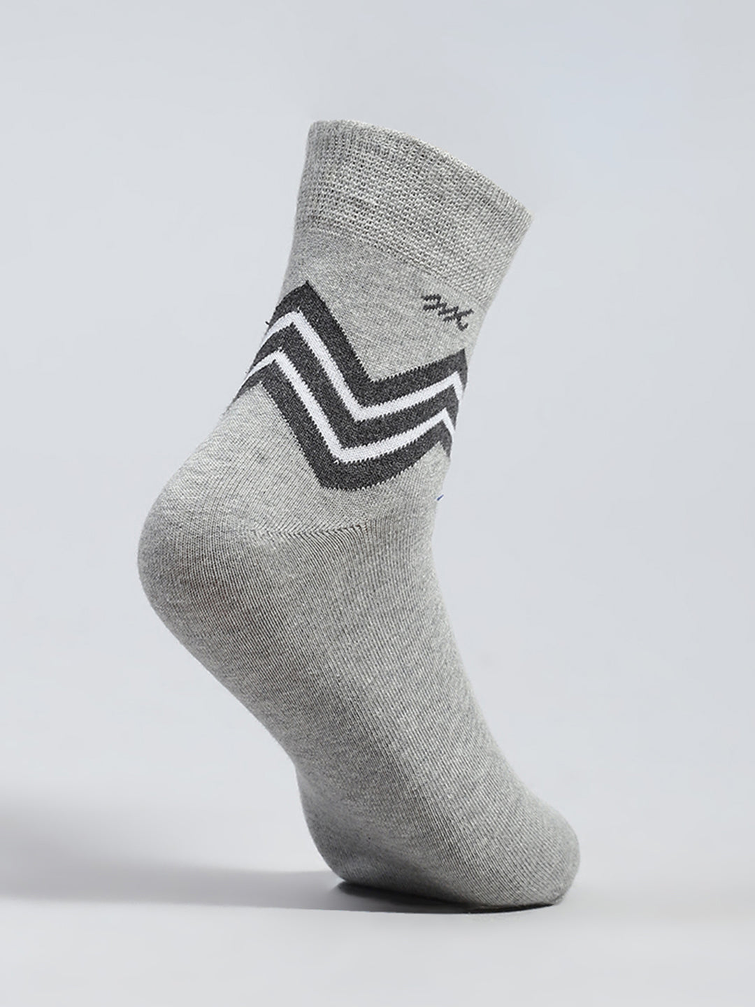 Men Cotton Self Design Mid Calf Length Socks (Pack of 3)