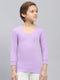 Boys Purple Solid Thermal Vest