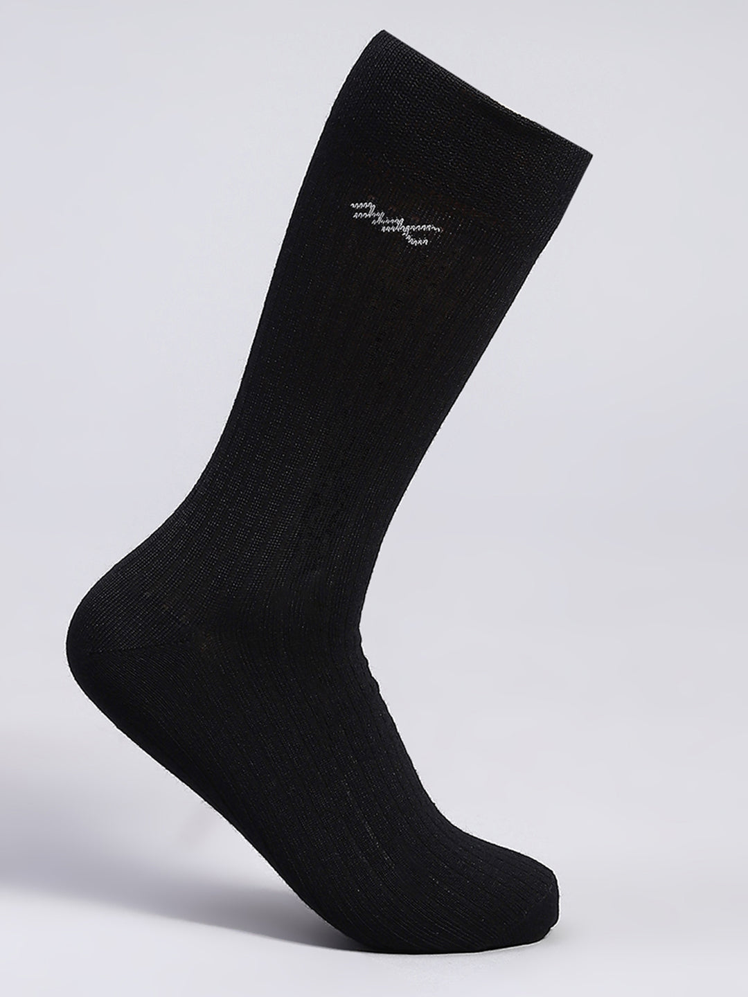 Men Pure wool Solid Mid Calf Length Socks (1 Pair)