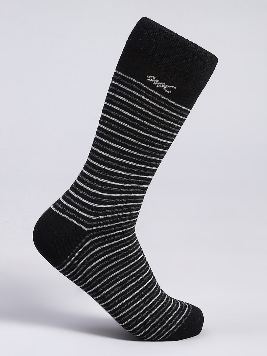 Men Wool blend Stripe Mid Calf Length Socks (1 Pair)