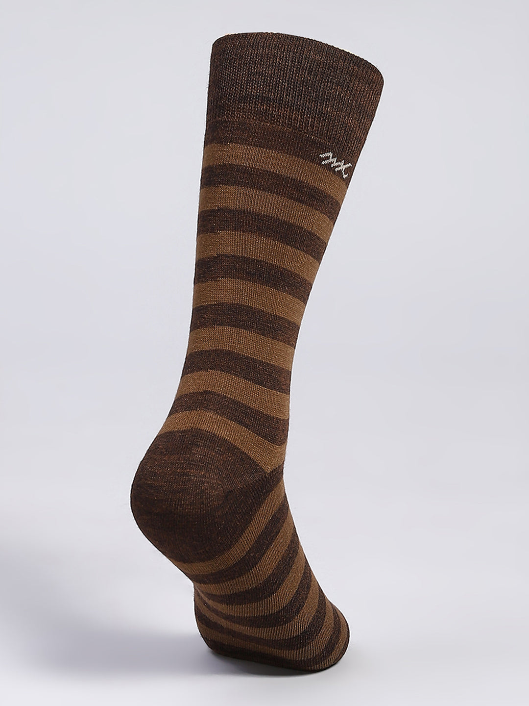 Men Wool blend Stripe Mid Calf Length Socks (1 Pair)