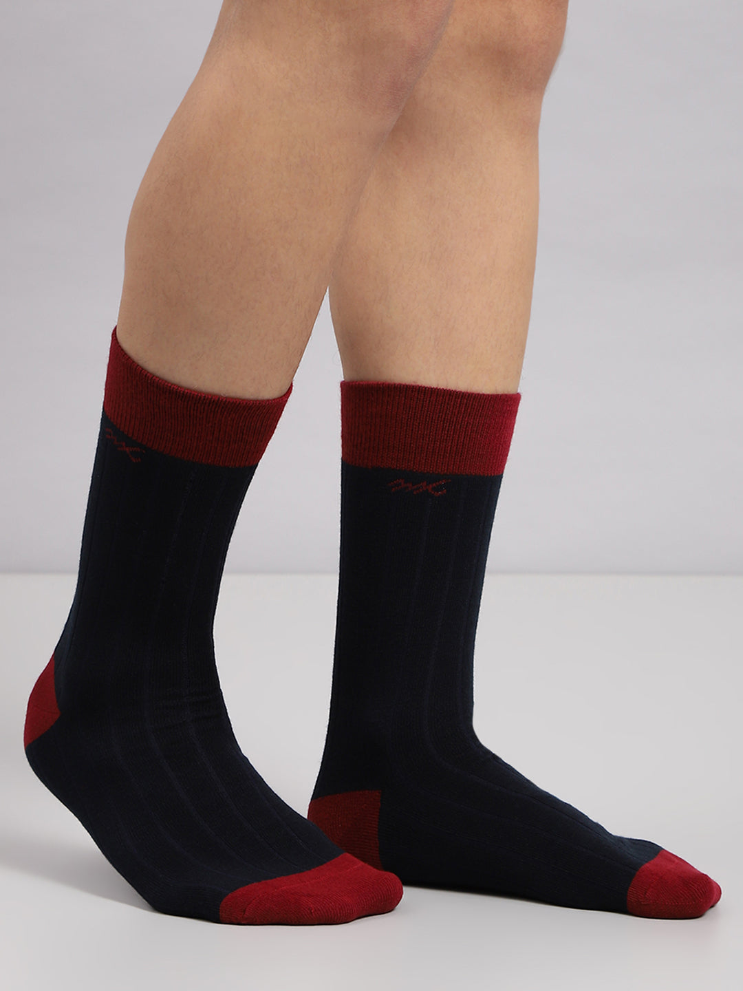 Men Wool blend Solid Mid Calf Length Socks (1 Pair)