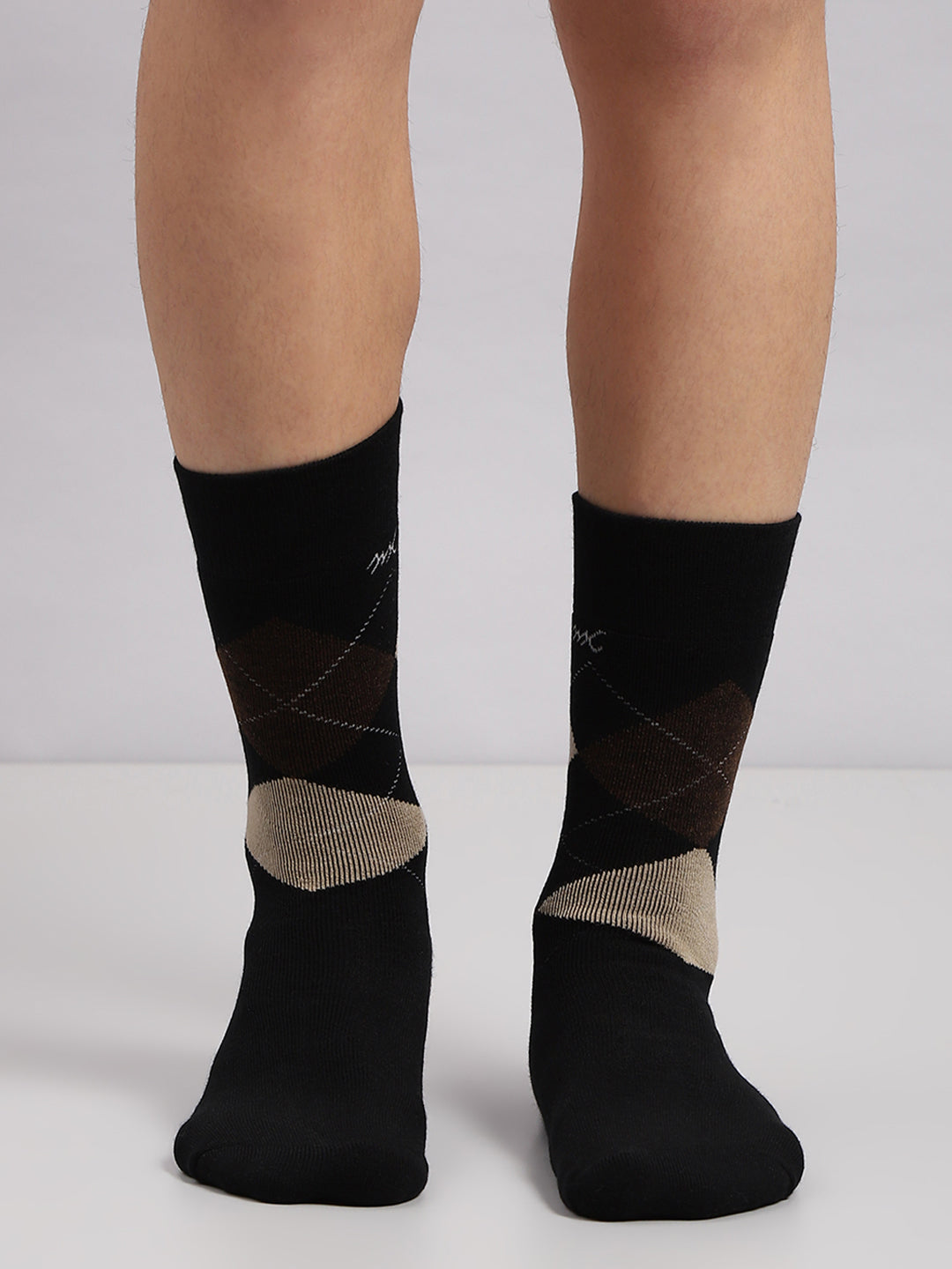 Men Wool blend Self Design Mid Calf Length Socks (1 Pair)