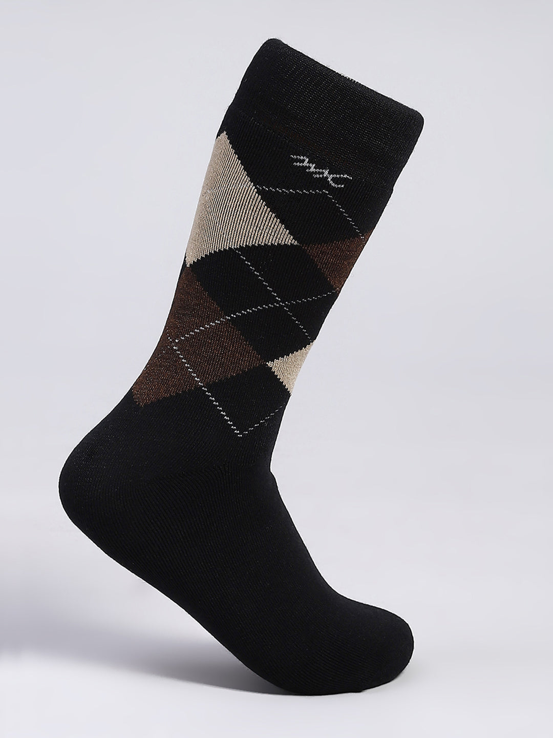 Men Wool blend Self Design Mid Calf Length Socks (1 Pair)