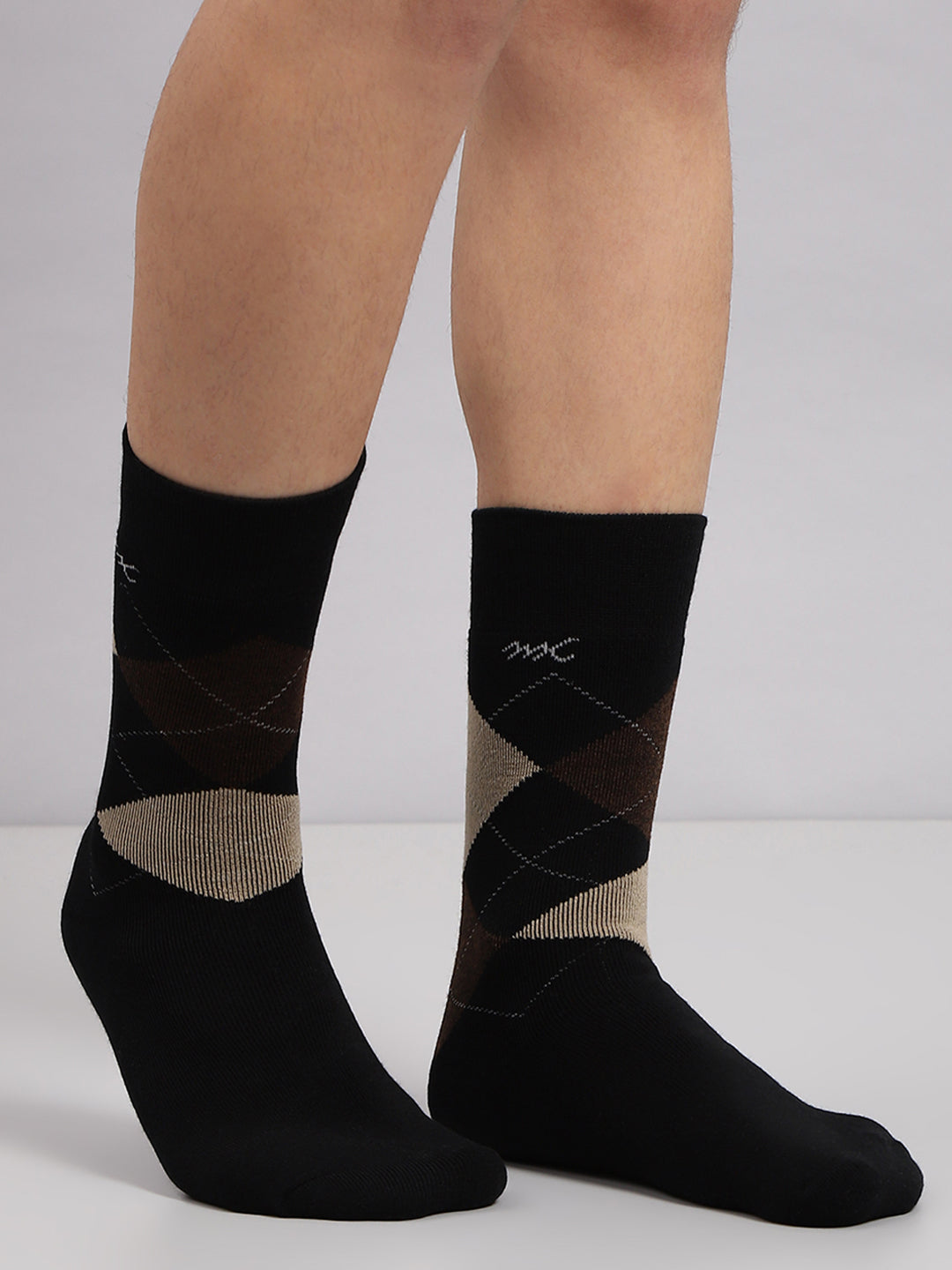 Men Wool blend Self Design Mid Calf Length Socks (1 Pair)