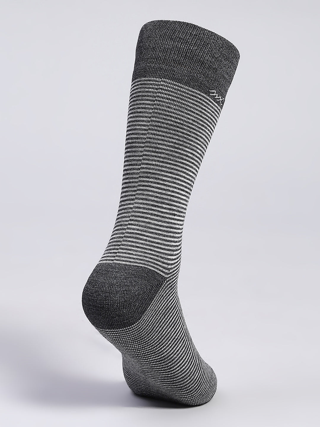 Men Wool blend Stripe Mid Calf Length Socks (1 Pair)