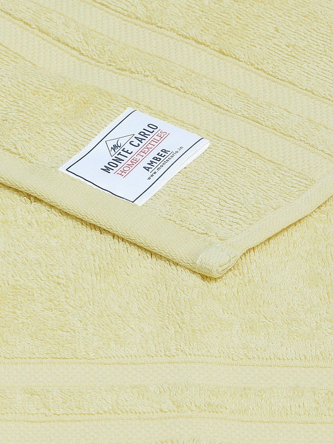 Yellow Cotton 525 GSM Hand Towels (Pack of 2)