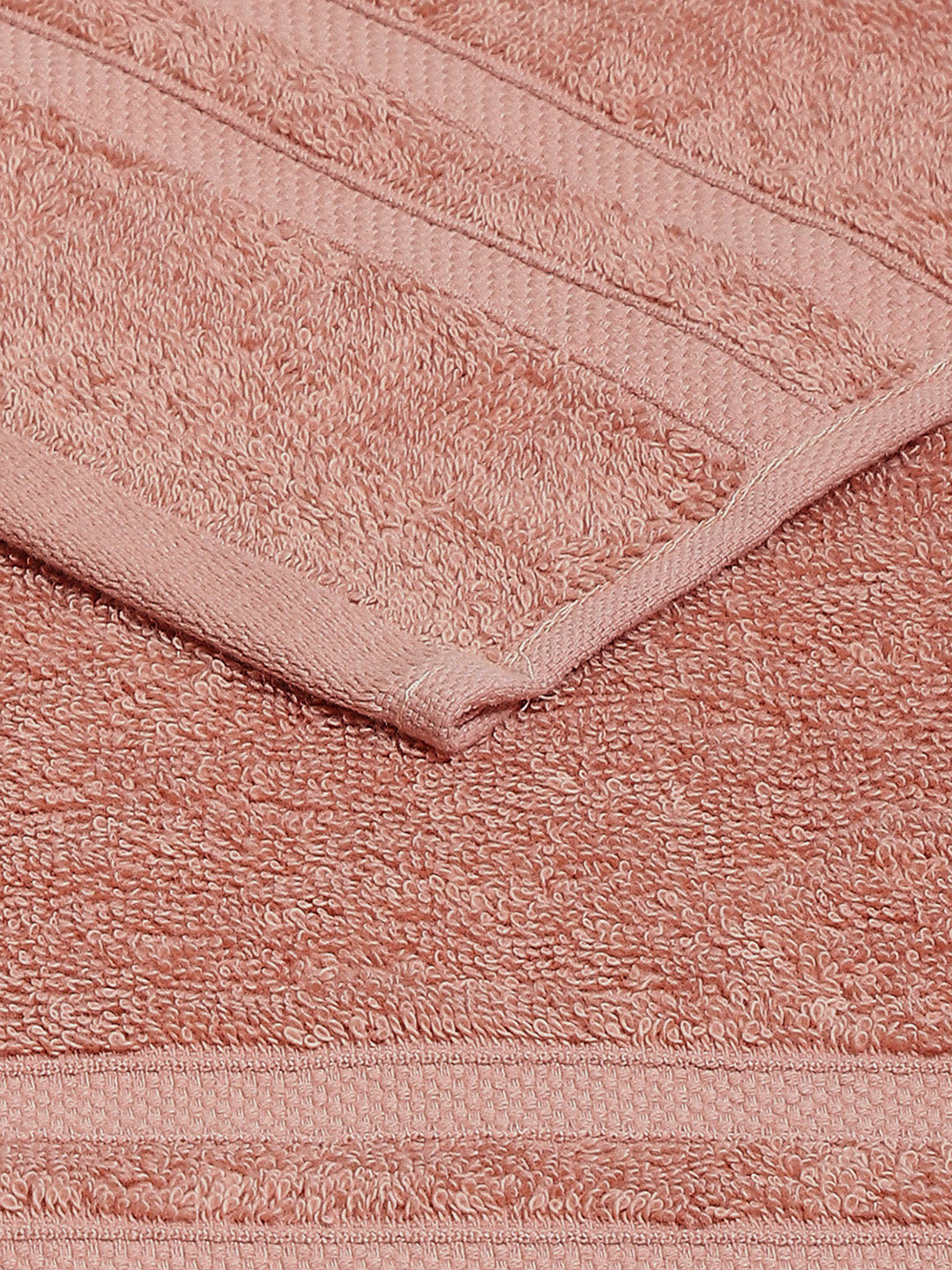 Peach Cotton 525 GSM Hand Towels (Pack of 2)