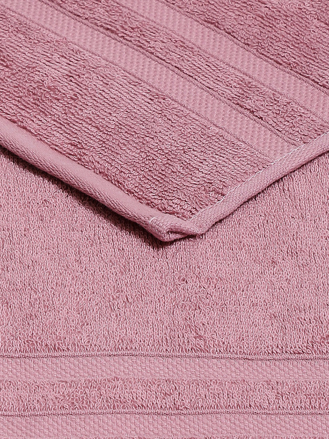 Pink Cotton 525 GSM Hand Towels (Pack of 2)