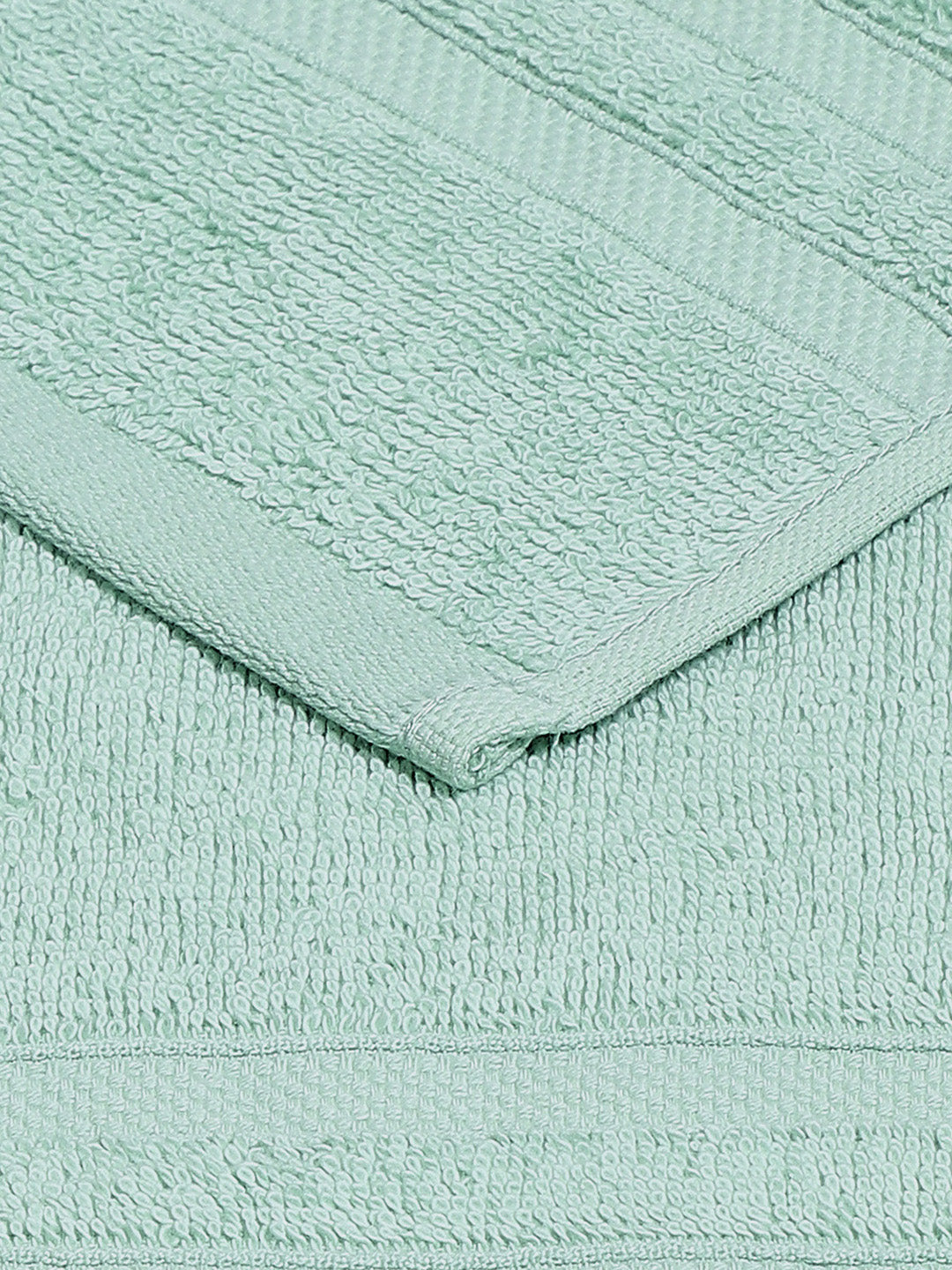 Sea Green Cotton 525 GSM Hand Towels (Pack of 2)