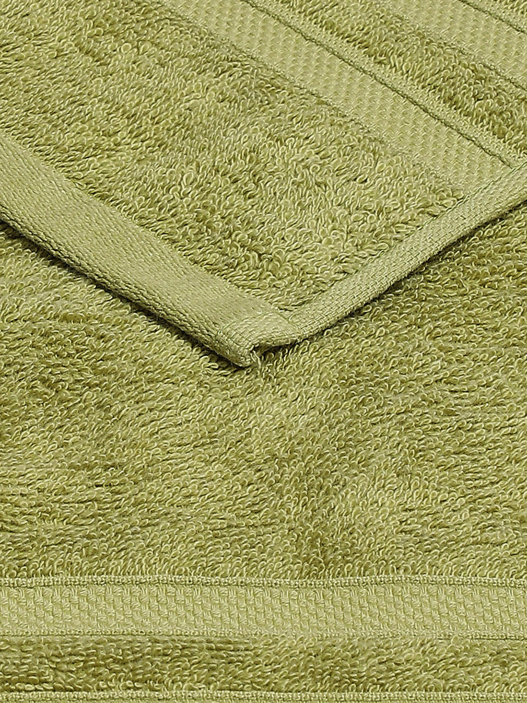 Olive Cotton 525 GSM Hand Towels (Pack of 2)