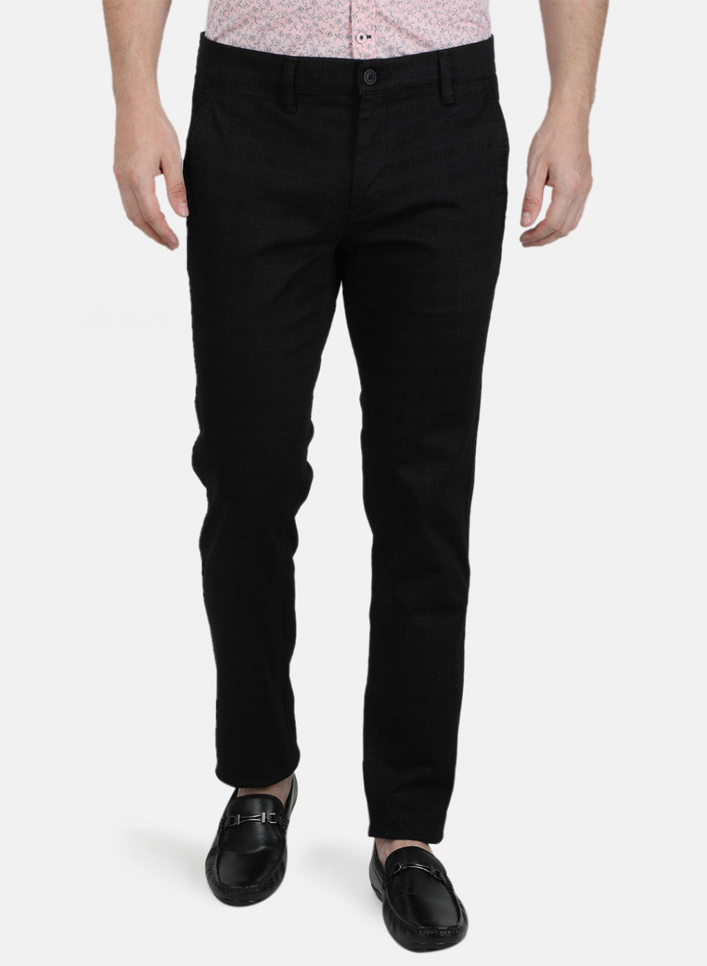 Mens Navy Blue Slim Fit Trouser