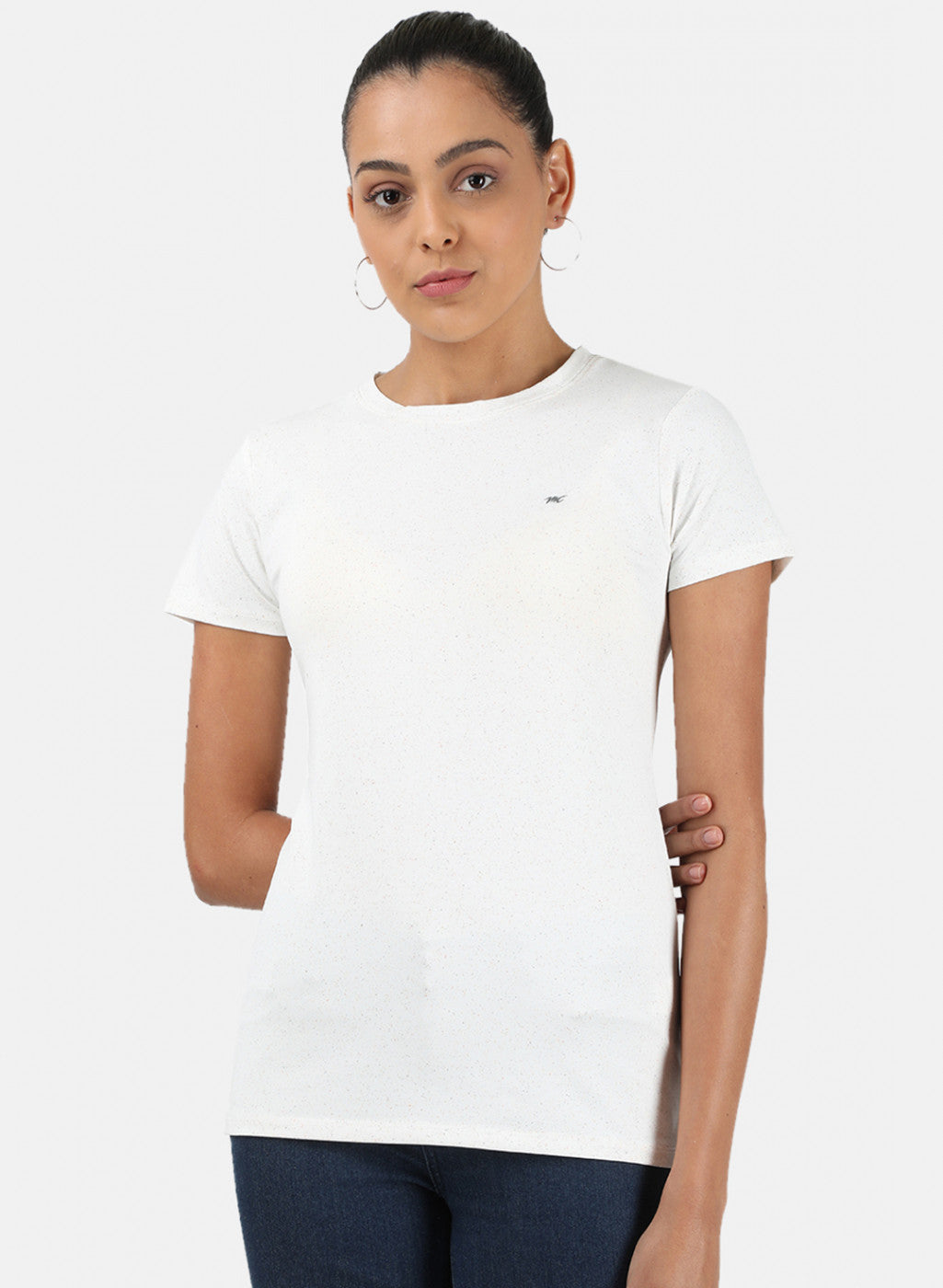 Womens White Plain Top