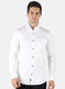 Men White Solid Shirt