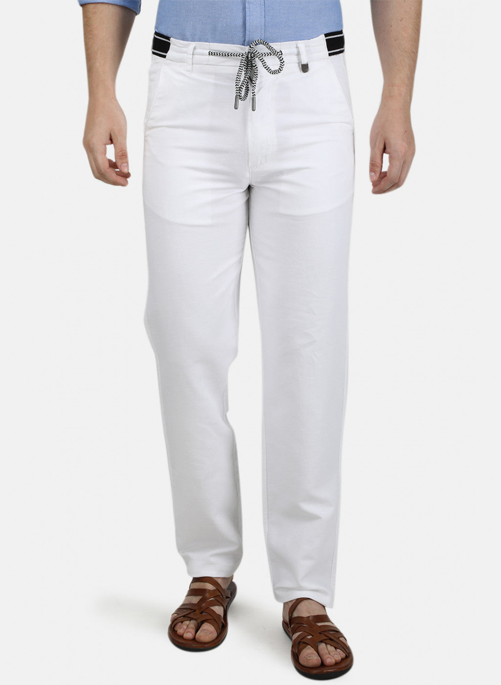 Mens White Plain Lowers