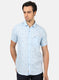 Men Blue Printed Shirts