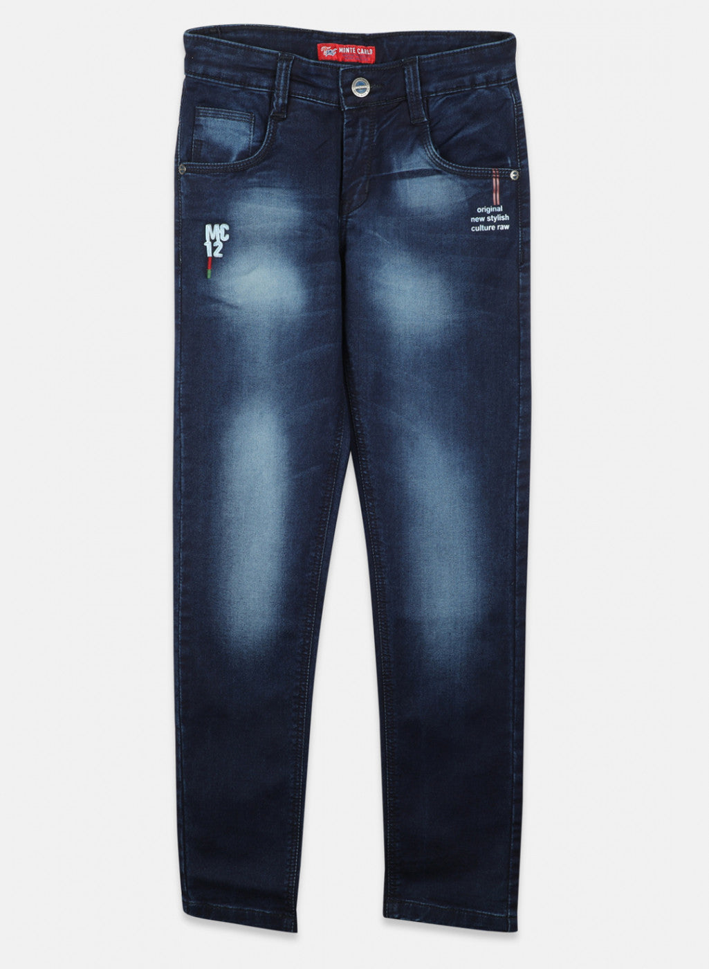 Boys Navy Blue Regular Denim