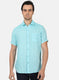 Men Blue Printed Shirts