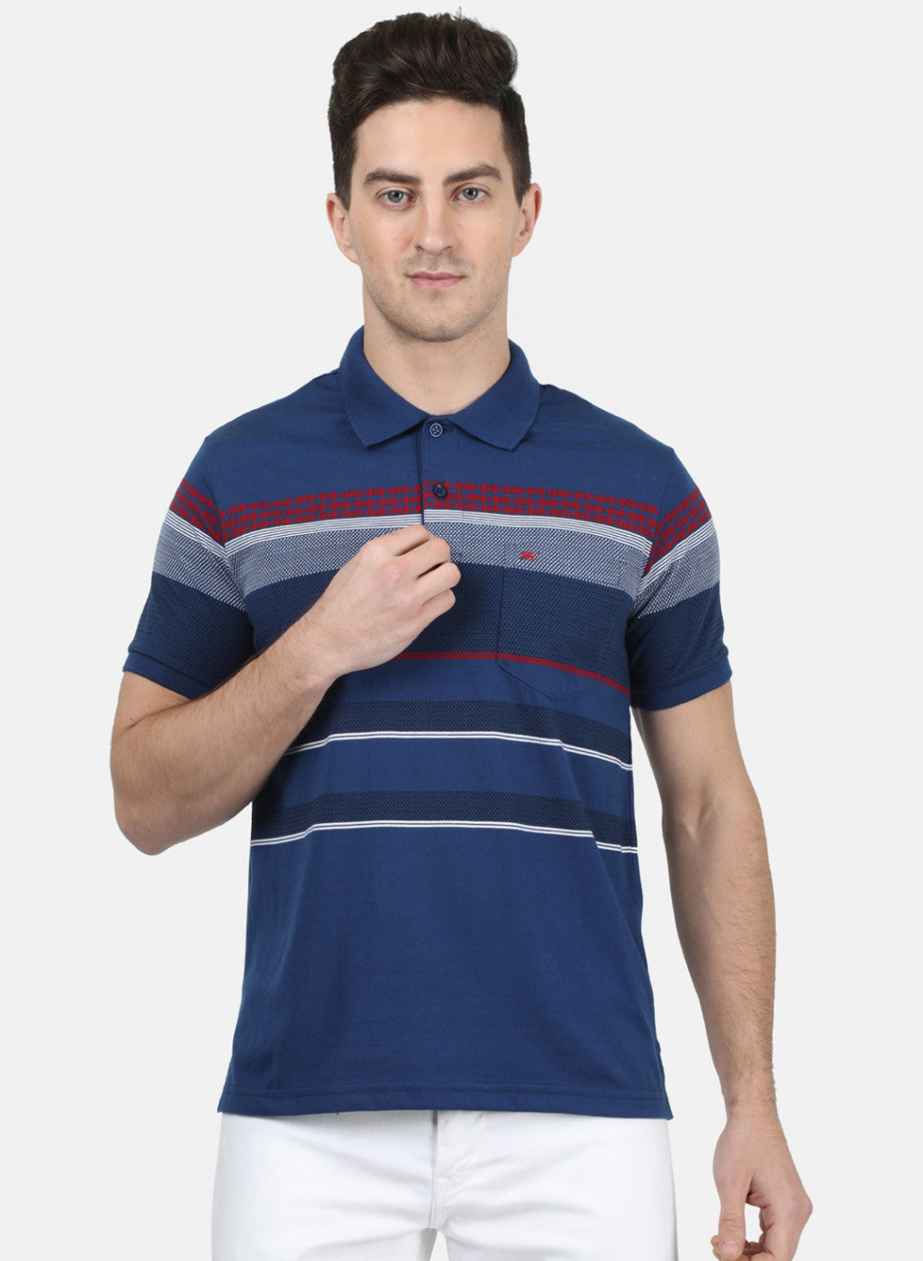 Mens Blue Stripe T-Shirt