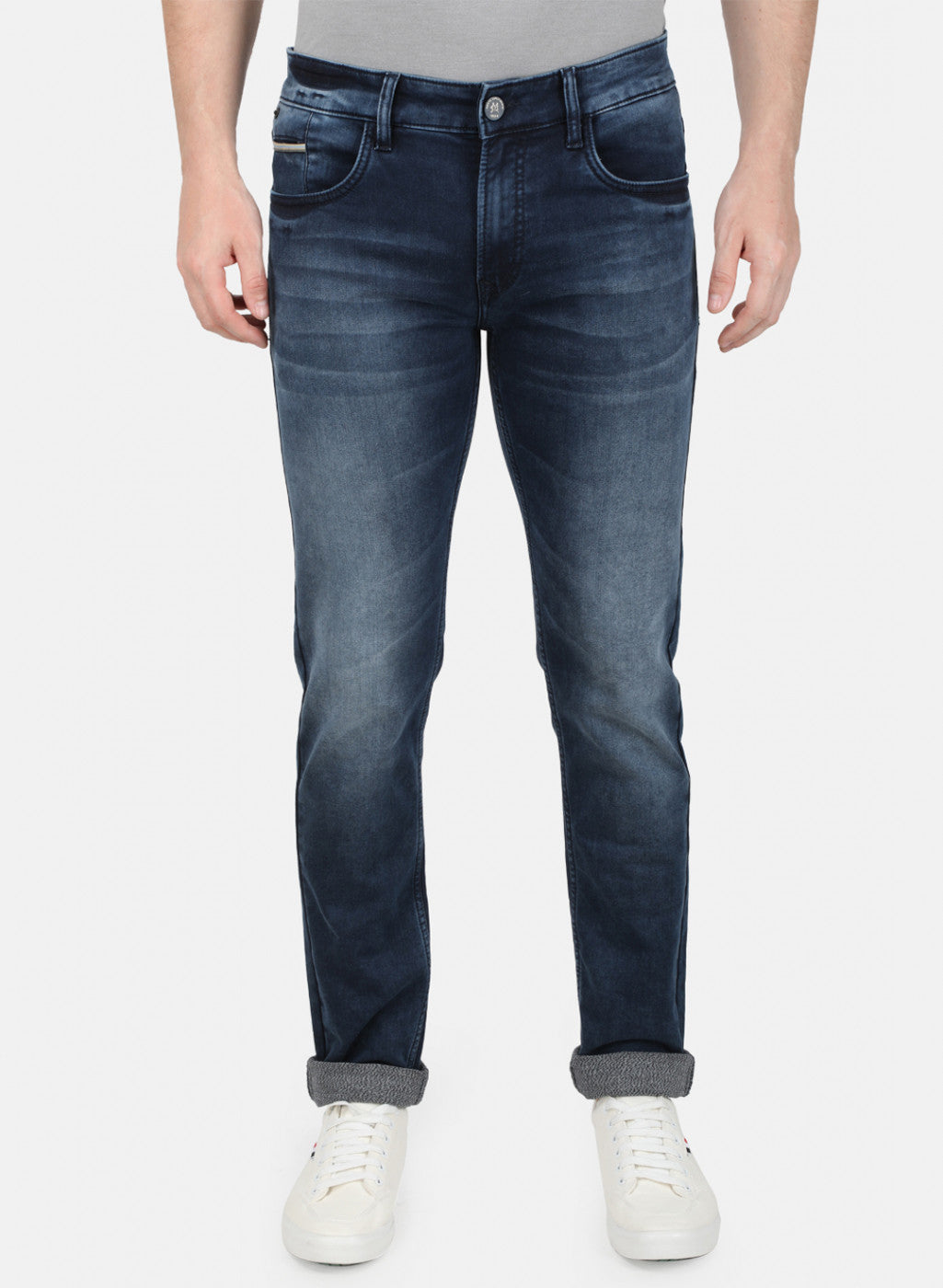 Mens Blue Skinny Denim