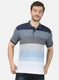 Mens NAvy Blue Stripe T-Shirt