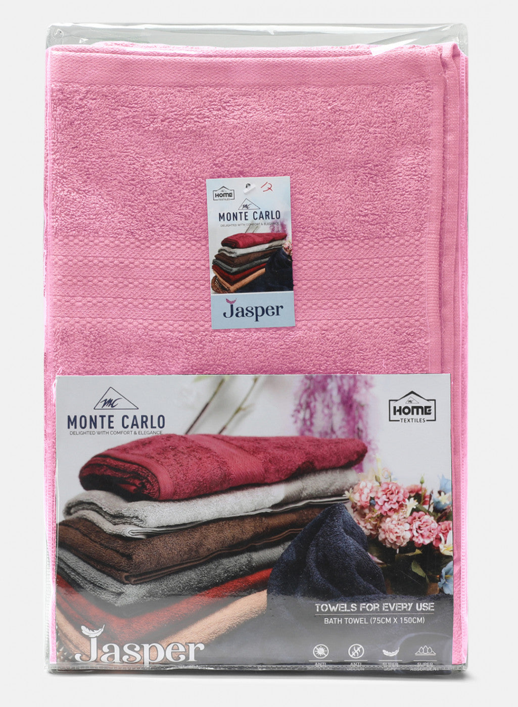 Pink Cotton 400 GSM Bath Towel