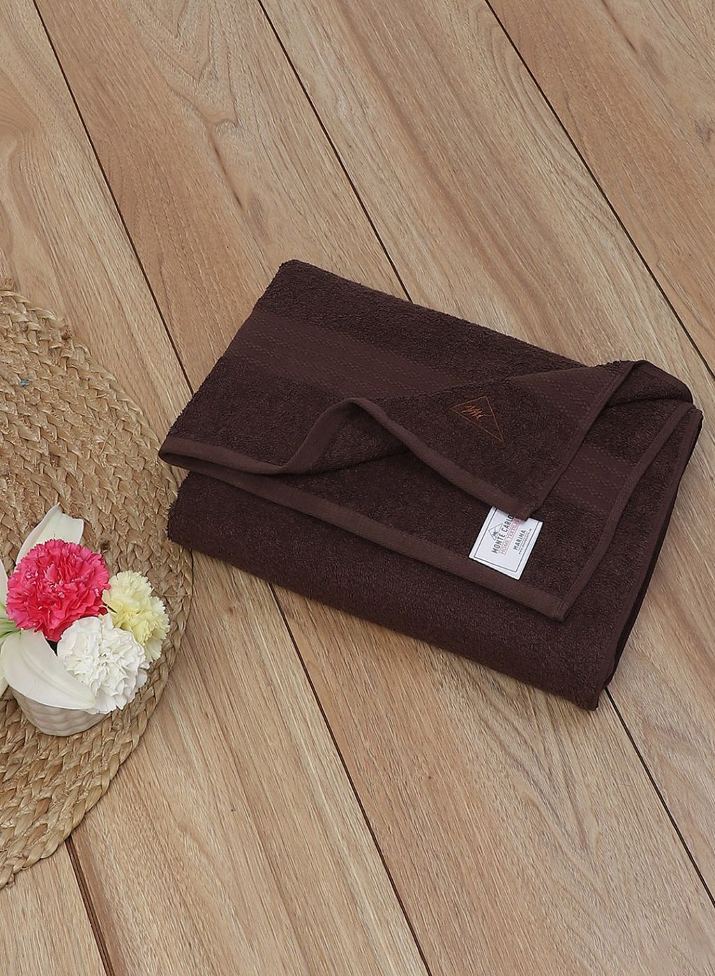 Brown Cotton 400 GSM Bath Towel